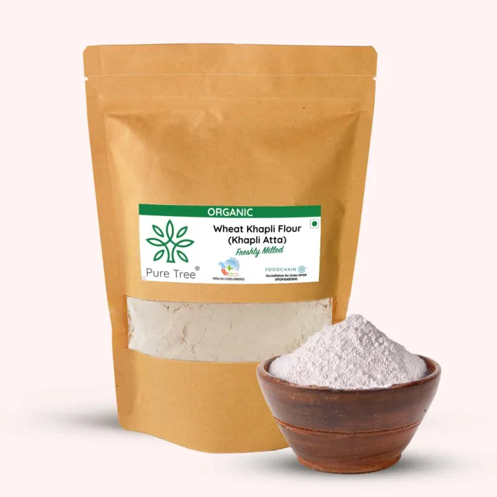 Gehu Tree Pure Tree Certified Organic Freshly Milled (Khapli Aata) Wheat Flour ...