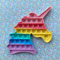 UNICORN & CUPCAKE POP IT FIDGET TOY SET. 
