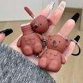 Julystar Bear Keychain Style Trendy LIP GLOSS MATTE MAKE UP YOUR LIP MOC153. 