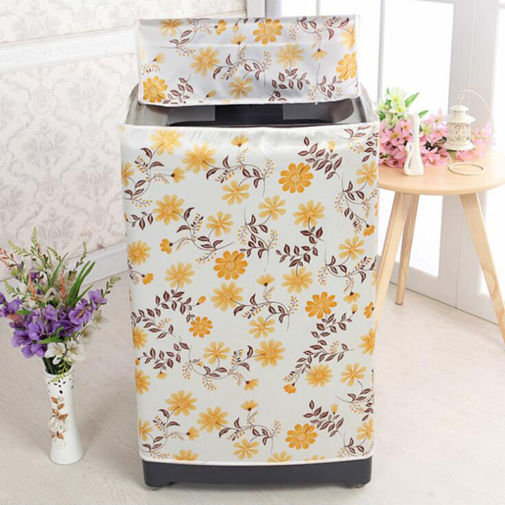 【mogge Store】PVC Dustproof Cover Top Machine Waterproof Case  Home Use Dustproof Cloth Washing Machine Protective Jacket