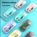 Wireless Gaming Mouse 2.4G Bluetooth Rechargeable Transparent Mouse For PC Computer Gamer For Laptop RGB Silence Ergonomic Mouse. 
