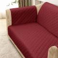 100% Waterproof Quilted Sofa Cover Maroon - Anti-Slip, Machine Washable, Stain Resistant. 
