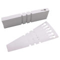 400 Pcs Plastic Plant Labels Wrap Around Tree Tags  Adjustable Nursery Garden Labels Plant Tags with Large Writing Surface  White. 