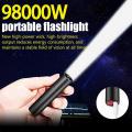 Mini LED Flashlight 4 Lighting Mode 5V USB Rechargeable Waterproof Torch Telescopic Zoom Portable Torch for Night Camping Hiking. 