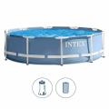 Intex – Prism Frame Metal Foldable Swimming Pool (12 ft x 30 inch) – 28710. 