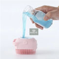[PACK OF 2] 100% Silicone Bath Body Brush, Exfoliating Body Scrub Brush with Soap Dispenser, Ultra Soft Bath Sponge Shower Brush, Shampoo and liquid Soap Dispenser [High-Quality] Bathroom Accessories for Men and Women 2Pcs (Random Color) Orchids Store PK.. 