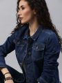 KK Tokyo Talkies Women Black Solid Denim Jacket. 