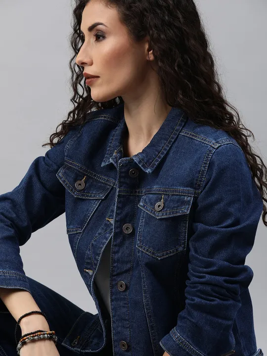 KK%20Tokyo%20Talkies%20Women%20Black%20Solid%20Denim%20Jacket%20-%20Image%204