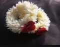 artificial gajray for hand artificial gajray for hand whiteartifical flowers kangan for wedding Jewellery Reuseable White with Red Flower Artificial Hand Gajra / Bangles artificial kangan for girls 2 pic. 