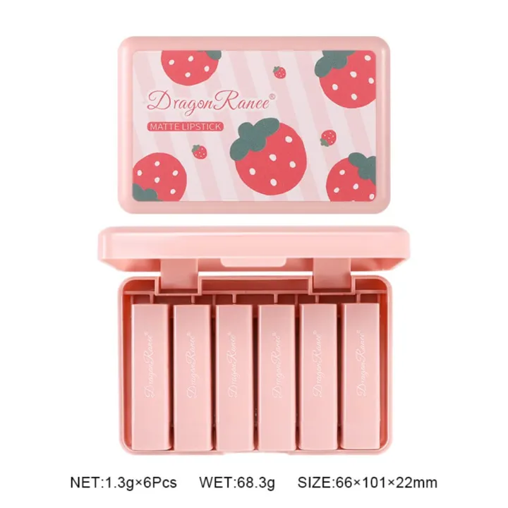 Dragon%20Ranee%20-%20Matte%20Lipstick%20Set,%20Multi%20Colors%20Matte%20Lipstick,%20-%20%206PCS%20Pack%20-%20Pink%20-%2068.3g%20-%20Image%205