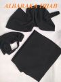 3 in Georgette Hijab set with Matching Niqab & Cap  by Albaraka Hijab. 