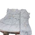 Baby Girls Cute Grey Dress Embroidery Shirt With Designing Trauser For 1 to 4 years. 