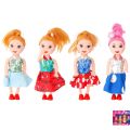 4 pes plastic tiny dolls-4 Pcs Set - Soft Mini Princess Doll Toys For Girls - 4 Inch - Colorful Hair and Clothing Fancy Dress Dolls Toy For Kids Boys and Girls. 