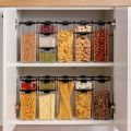 【FUN LIVE】 700/1300/1800ML Food Storage Container Plastic Kitchen Refrigerator Noodle Box Multigrain Storage Tank Transparent Sealed Cans. 
