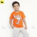 The Shop - Orange Snoopy T Shirt For Boys And Girls Kids, Cool Cartoon Character T-Shirt - PS-OT1. 
