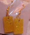 Resin earrings. 