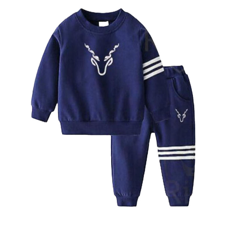 RealBoss- Kids Royal Tracksuit Sweatshirt Set Jumper and Bottoms PE Trouser and Shirt - Premium Quality and Fashionable Kids Royal Tracksuit Set