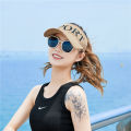 Summer new empty top hat women's sun protection hat Korean outdoor sports sun hat sun hat shade baseball cap. 