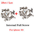 2set Full Screw Set For iPhone X XS XR 11 12 Pro Max Mini 7 8 Plus Mobile Accessories Inner Bottom Complete Screws Repair Parts. 
