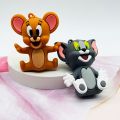 Mini Cartoon PVC Figure Key Holder, Key Chain Cartoon Figure Model Key Holder Brown, Black KyeChain  mini By Miss Soni. 