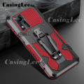 Casinglee For Infinix Note 11 Case Shockproof Armor Stand case with Metal Clip Back cover Infinix Note11 Phone cases Car Mountaineering phone case. 