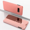 Pcheex For Samsung Galaxy S25 S24 S23 S22 S21 S20 S8 S9 S10E Plus Phone Case, Smart Clear View Cover Flip Stand Mirror Casing. 