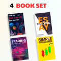 Pack Of 4 Trading Book Set - Basic To Advance Lavel Trading For Begginers - Simple Trading Book & How To Day Trade Living A Book  - Easy Trading Book & Teachnical Analysis Book - All Market Traders Stock Forex & Crypto Market - Combo Deal. 
