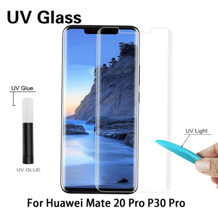 Huawei%20Mate%2020%20Pro%203D%20Curved%20Tempered%20Glass%20Screen%20Protector%20with%20UV%20Adhesive%20and%20Installation%20Kit%209H%20Hardness%20Anti%20Fingerprint%20-%20Image%202