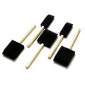 5pcs/Set Foam Sponge Brush For Art Painting Outus Assorted Size Poly Foam Brush Set Foam Paint Brushes with Wood Handle5 Pieces. 
