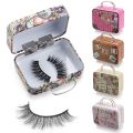 Fashion Makeup Tool Steel Suitcase Eyelash Package Mink Lash Tray False Eyelashes Box. 