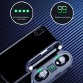 HLstar® F9 Air buds TWS Bluetooth 5.0 Earphone Wireless Headphone Hifi Stereo Handsfree Min Headset Sport Earbuds Microphone With Charging Box For Smart Phone. 