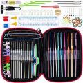51pcs DIY Ergonomic Crochet Hooks Set with Case. 