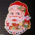 Santa Stickers Eye-catching Christmas Tree Glitter Wall Stickers. 