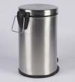 Stainless Steel Plain Pedal Dustbin/Plain Pedal Garbage Bin with Plastic Bucket- 12 liter. 