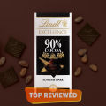 Lindt Excellence Supreme Dark 90% Cacao Chocolate - 100Gm (Imported & Halal) - For Keto Diet. 
