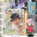 Kpop Ido SEVENTEEN HOSHI WONWOO THE8 Acrylic Stand Cute Little Animal Characters Photo Frame. 