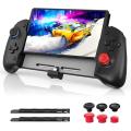 NexiGo Gripcon, Enhanced Switch/Switch OLED Controller for Handheld Mode, Ergonomic Controller for Nintendo Switch OLED with 6-Axis Gyro, Mapping Function, Black. 