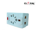 Clopal 13A Flat 3 Pin Multi Plug & Socket with Fuse Protection. 