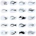 Face Painting Stencil Makeup Art Painting Smooth Lightweight Reusable Eyebrow Shape. 