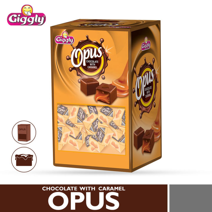 Giggly Opus Chocolate with Caramel Tofee 36 pcs Box
