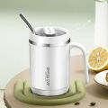 New Hot Coffee Green Tea Mug with Lid Sipper 500 ml 304 Stainless Steel Tea Mug ECO-Friendly & Sustainable Mug to Carry Hot & Cold Beverage Travel Mug for Tea Coffee Office Cup Multicolor. 