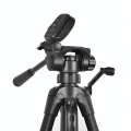 5 Feet Black Professional Tripod Stand Aluminum Alloy Foldable Portable Photography Tripod for Mobile Phone and Camera. 
