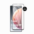 2 Pcs Tecno Camon 30 9D 21D Tempered Glass Screen Protector Complete Protection Full Glue Edge to Edge Black Borders complete For tecno camon 30 - Black. 