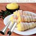Cannoli Baking Mould Set Cream Stainless Steel Baking Mould Cannoli Tube Moulds Cone Baking Mould. 