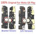 Original New For Motorola moto G6 play G7 Play Power USB Charger Charging Port Micro Dock Connector Flex Cable Board Repair Part. 