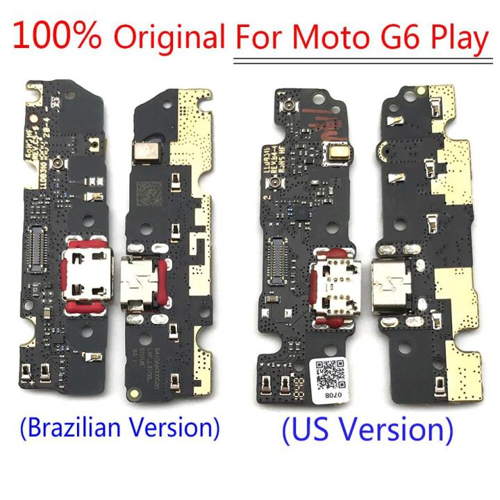 Original New For Motorola moto G6 play G7 Play Power USB Charger Charging Port Micro Dock Connector Flex Cable Board Repair Part