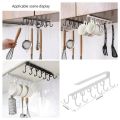 Cup Holder Under Cabinet, 10 Hook Cup Rack Hanger Coffee Cup Holder for Kitchen Coffee cup, Kitchen Shelf cup Hanger. 