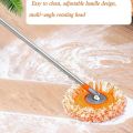 Ultimate Spin Mop Pro Set: Premium Stainless Steel Pole, High-Efficiency Microfiber Refill, and 360° Flexible Head for Effortless, Spotless Cleaning at Home or Office.. 