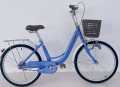 24inch ladies bicycle cobalt with basket, cycle for girls. 