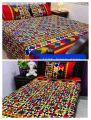 Printed Bedsheet Cotton Satton with Pillow Covers. 